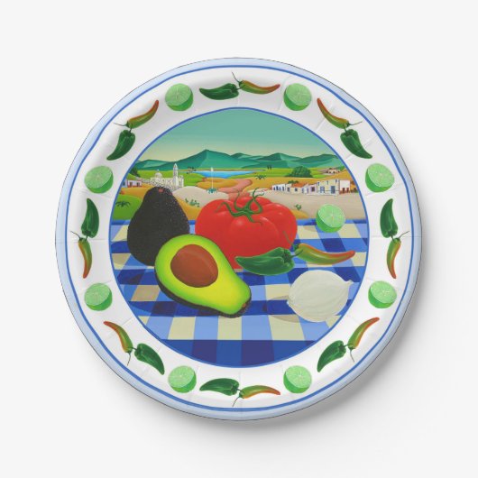 Bord van guacamole-papier (Voorkant)