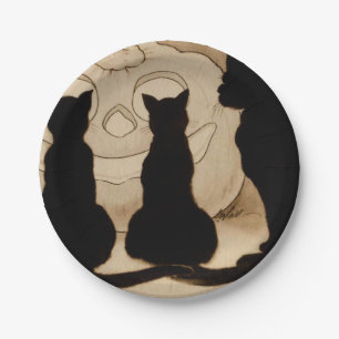 Bord van  Halloween zwarte katten