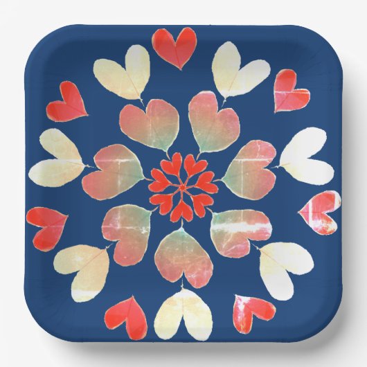 Bord van hartenliefdespapier (Voorkant)