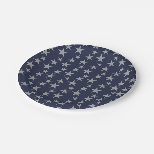 Bord van hemelblauw- en zilverstaarpapier (Gekanteld)