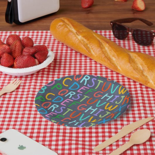 Bord van het alfabet van het schoolkarton (Picknick)