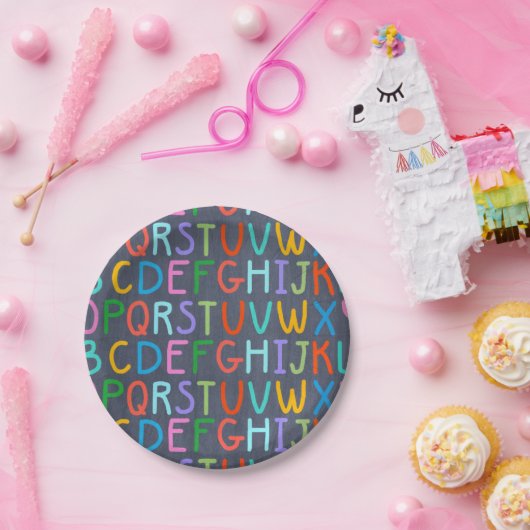 Bord van het alfabet van het schoolkarton (Feest)