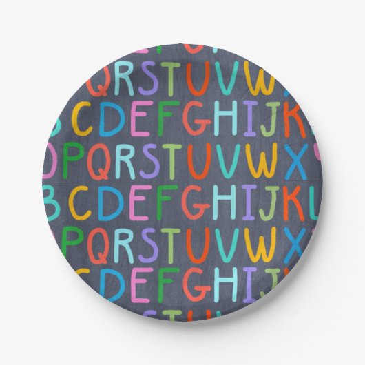 Bord van het alfabet van het schoolkarton (Voorkant)