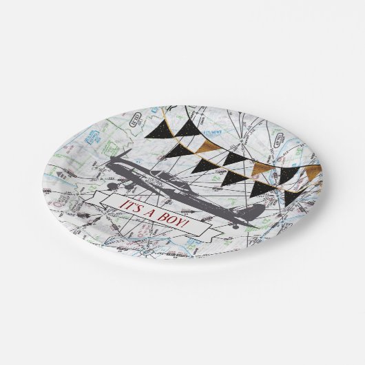 Bord van het Baby shower van het vliegtuig (Gekanteld)