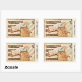 Bord van het boekje van Pandora Rechthoekige Sticker (Vel)