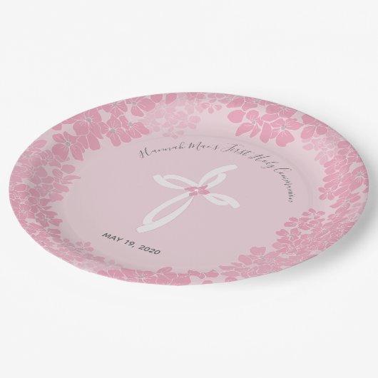 Bord van het eerste Heilige Communiedocument van G (Gekanteld)