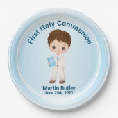 Bord van het eerste Heilige Communiepapier (Voorkant)