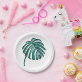 Bord van het groene bladpapier (Feest)