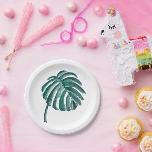 Bord van het groene bladpapier (Feest)