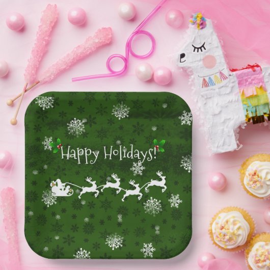 Bord van het groenste sinterkletsenhoed en het ren (Feest)