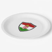 Bord van het Hongaarse schild met vlaggen (Gekanteld)