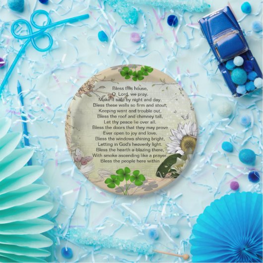 Bord van het Ierse House Blessing paper (Feest)