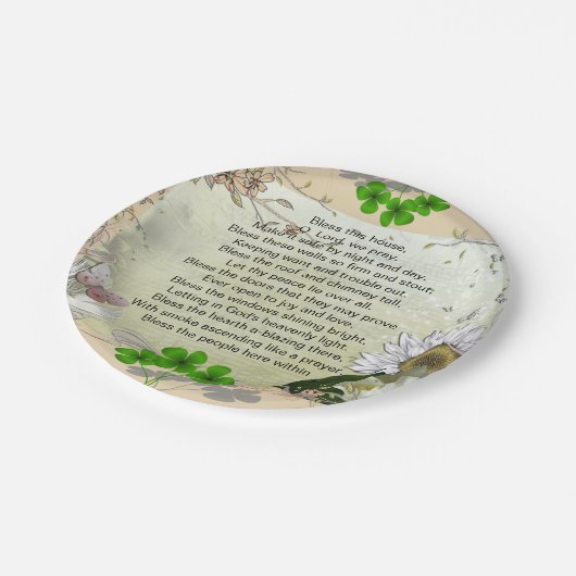 Bord van het Ierse House Blessing paper (Gekanteld)