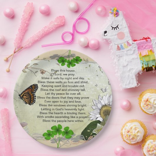 Bord van het Ierse House Blessing paper (Feest)