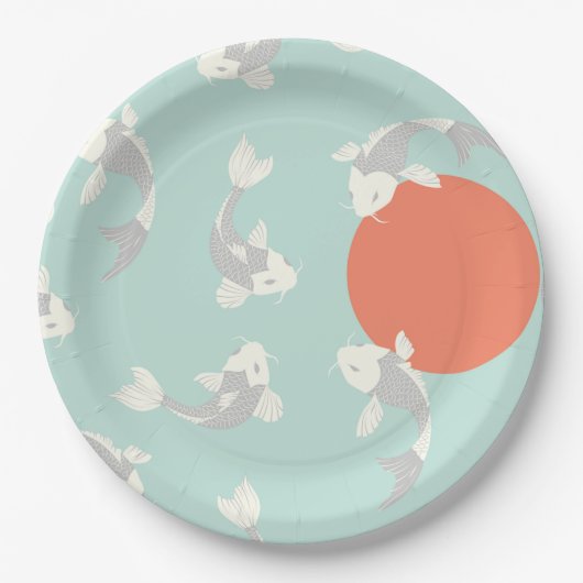 Bord VAN HET PAPIER : JAPANESE STIJL : KOI FISH PA (Voorkant)