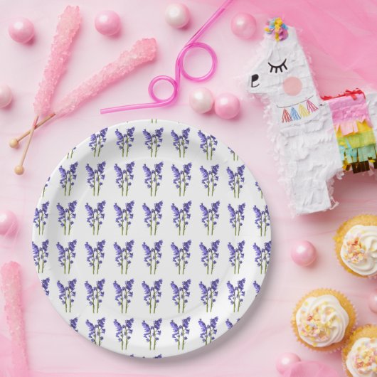 Bord van het patroon van het weefsel van Bluebells (Feest)