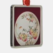 Bord van het roos Famille versierd Metalen Ornament (Rechts)