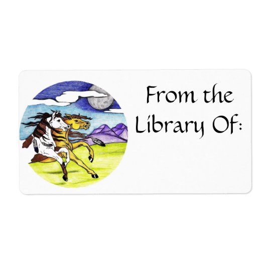 Bord van het Southwestern Horse Book Etiket (Voorkant)