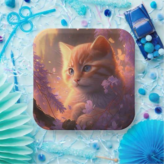 Bord van karton kat Bloem (Feest)