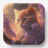 Bord van karton kat Bloem (Voorkant)