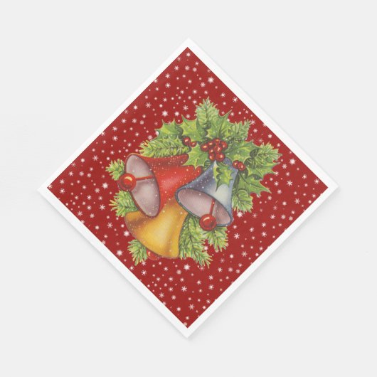 Bord van kerstcadeaupapier servet (Hoek)