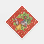 Bord van kerstcadeaupapier servet (Hoek)