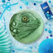 Bord van kleurrijk geïllustreerd papier - Iguana (Feest)