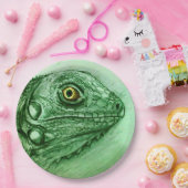 Bord van kleurrijk geïllustreerd papier - Iguana (Feest)