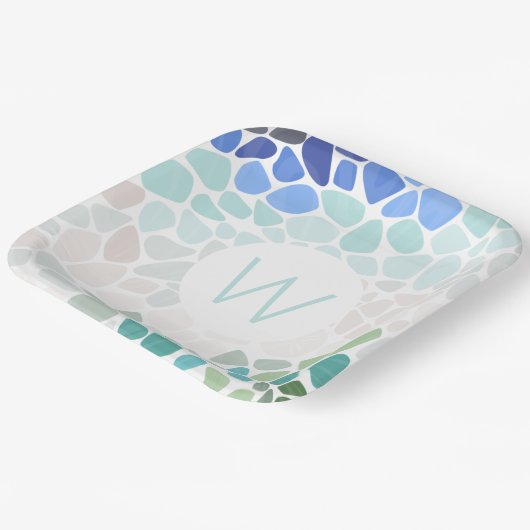 Bord van kleurrijk Zee (Gebogen)