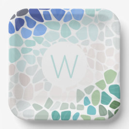 Bord van kleurrijk Zee