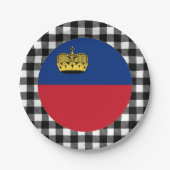 Bord van Liechtenstein, elegante buffalo plaid & v (Voorkant)