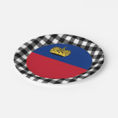 Bord van Liechtenstein, elegante buffalo plaid & v (Gekanteld)