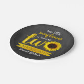 Bord van Little Sunflower 2e Birthday Paper (Gekanteld)