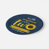 Bord van Little Sunflower 2e Birthday Paper (Gekanteld)