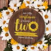Bord van Little Sunflower 2e Birthday Paper