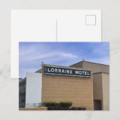 Bord van Lorraine Motel Briefkaart (Voorkant / Achterkant)