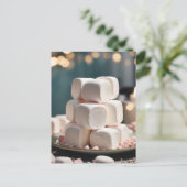 Bord van marshmallows briefkaart (Staand voorkant)