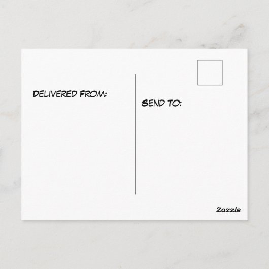 Bord van marshmallows briefkaart (Achterkant)