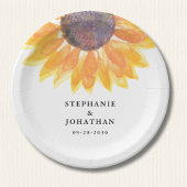 Bord van modern Rustic Sunflower Wedding Paper