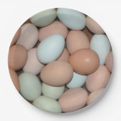 Bord van multiverkleurd kippeneierpapier (Voorkant)