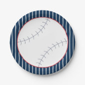 Bord van Navy Striped Baseball Paper (Voorkant)