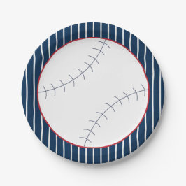 Bord van Navy Striped Baseball Paper