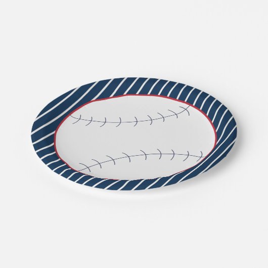 Bord van Navy Striped Baseball Paper (Gekanteld)