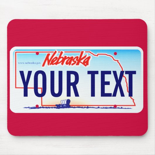 Bord van Nebraska-licenties Muismat (Voorkant)