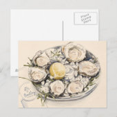 Bord van oesters 2012 briefkaart (Voorkant / Achterkant)