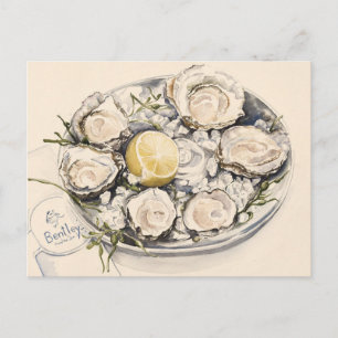 Bord van oesters 2012 briefkaart