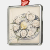 Bord van oesters 2012 metalen ornament (Links)