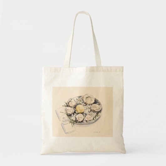 Bord van oesters 2012 tote bag (Voorkant)