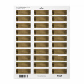 bord van onbewerkt verguld goud etiket (Full Sheet)