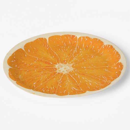 bord van Oranje citruspapier (Gekanteld)